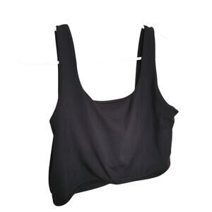 We Wore What Size Medium M Black Bra Cropped Soft Comfortable Sportswear